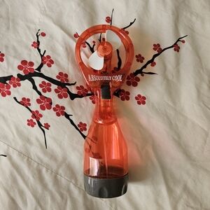 Absolutely Cool Water Spray Fan Handheld Fan W/ Battery  Hand Fan Mist Fan